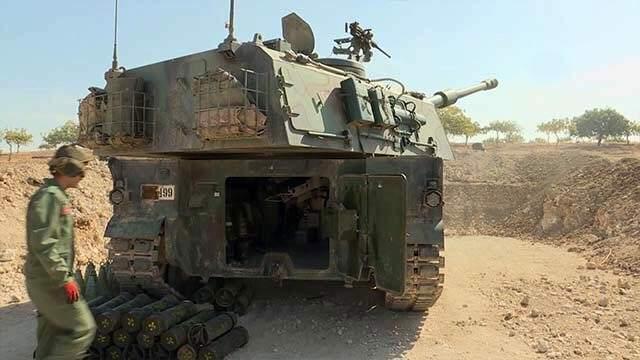 Rasulayn kırsalındaki terör hedefleri obüs atışlarıyla vuruluyor