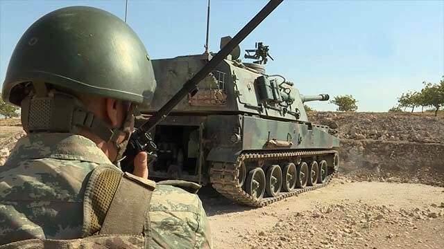 Rasulayn kırsalındaki terör hedefleri obüs atışlarıyla vuruluyor