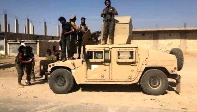 Suriye'de YPG'ye ait Hummer zırhlısı ele geçirildi Suriye'de YPG'ye ait Hummer zırhlısı ele geçirildi