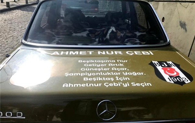 Ahmet Nur Çebi aracı, güne damga vurdu!