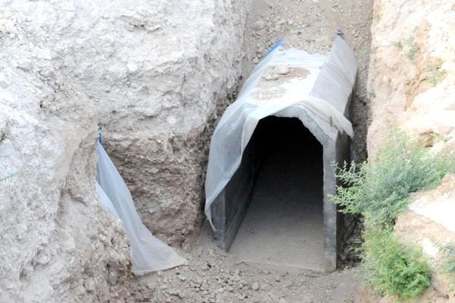 PKK/YPG'li teröristlerin Tel Abyad'daki tünelleri ortaya çıkarıldı