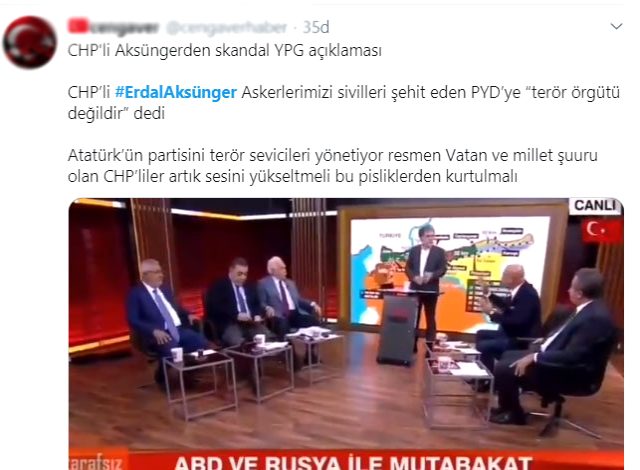Erdal Aksünger'den skandal açıklama: PYD terör örgütü değildir