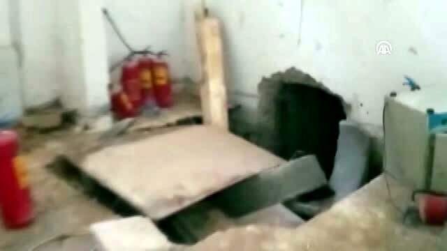 Barış Pınarı Harekatı'nda terörden arındırılan Rasulayn'da, YPG'nin hastanenin altına tünel kazdığı tünel ortaya çıktı