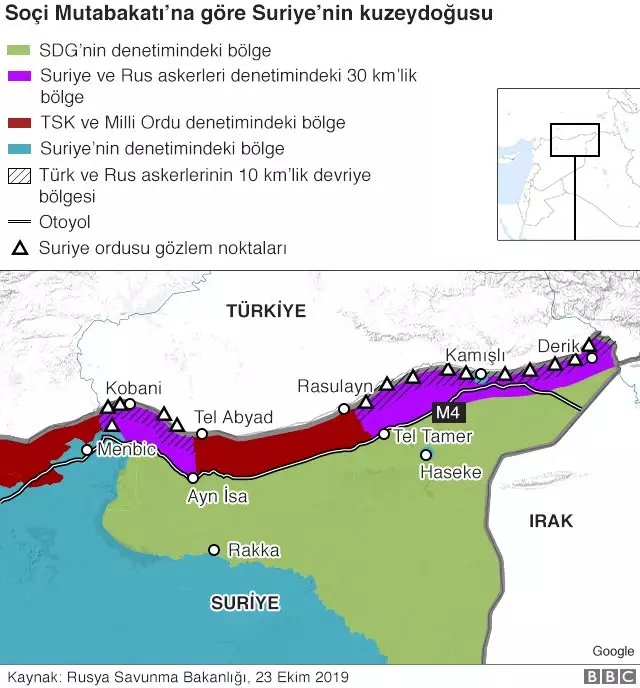 Soçi Mutabakatı - Rusya: Kürtler Suriye sınırından çekilmeye başladı