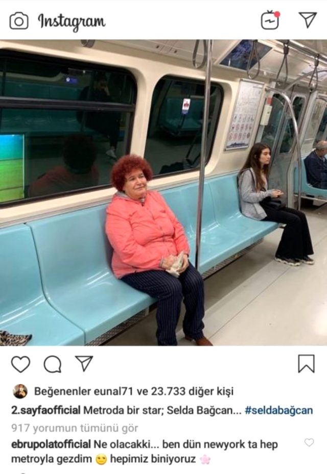 Selda Bağcan'ın İstanbul metrosunda çekilen fotoğrafı sosyal medyada gündem oldu