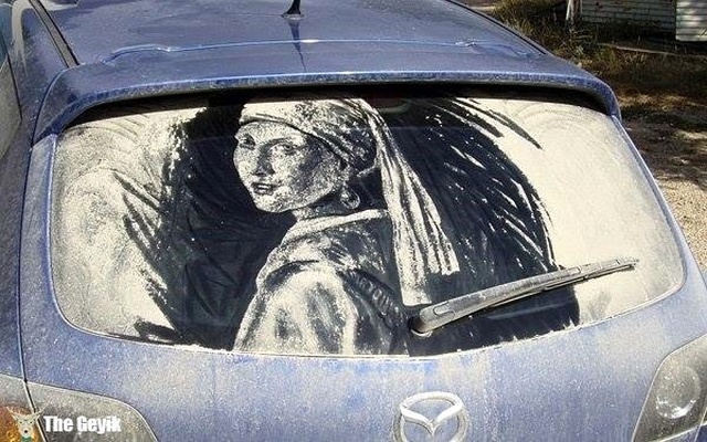Tozlu Araba Camlarını Sanat Eserlerine Dönüştüren Scott Wade'den 10 Harika Çalışma
