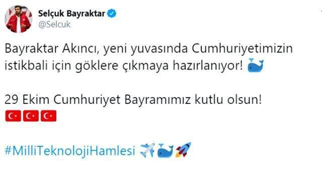 Selçuk Bayraktar, Akıncı Taarruz İHA'nın yeni fotoğraflarını paylaştı: Cumhuriyetimizin istikbali için göklere çıkmaya hazırlanıyor