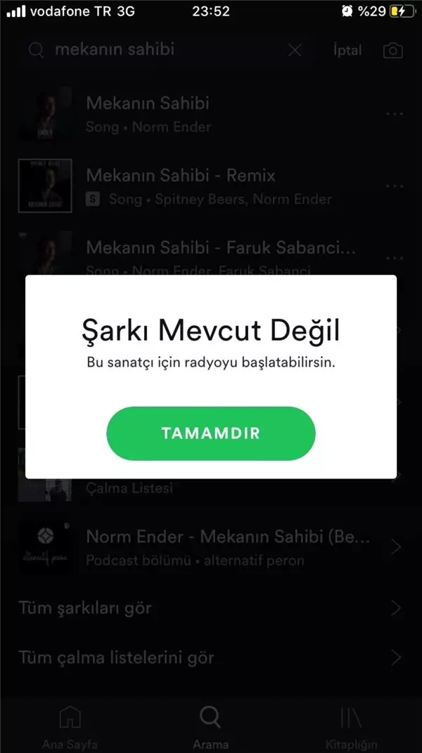 Norm Ender'e şok! Şarkısı kaldırıldı