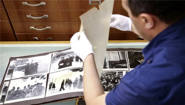 Ata'nın cenaze fotoğrafları Milli Kütüphane arşivinde
