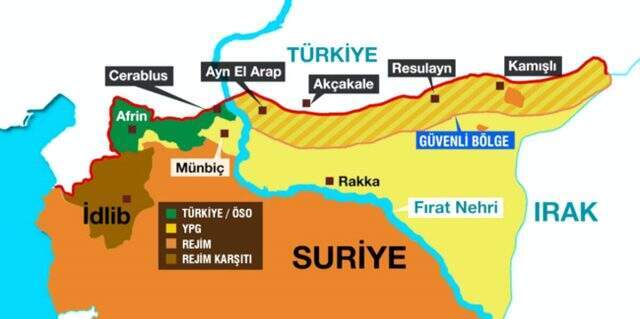 Terör örgütü YPG/PKK mensuplarına ait konvoy, Türkiye'den görüntülendi Terör örgütü YPG/PKK mensuplarına ait konvoy, Türkiye'den görüntülendi