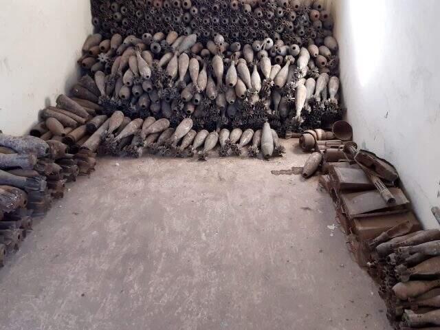 Tel Abyad'da terör örgütüne ait mayın eğitim ve depolama tesisi bulundu Tel Abyad'da terör örgütüne ait mayın eğitim ve depolama tesisi bulundu