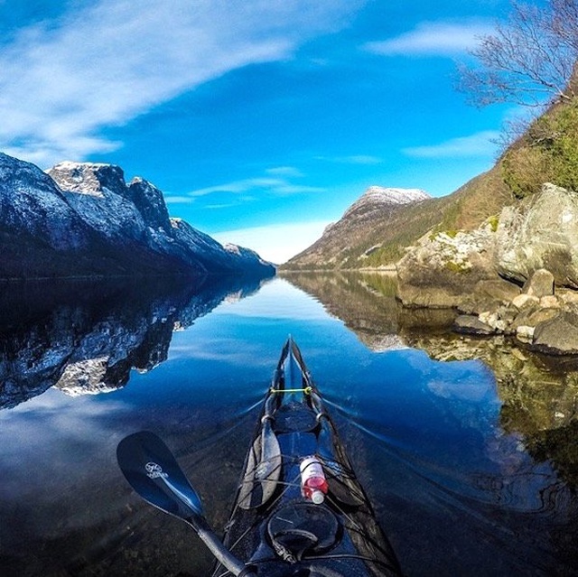 Kanoyla Gezen Bir Gezgin Tarafından Çekilmiş Harika Norveç Fotoğrafları