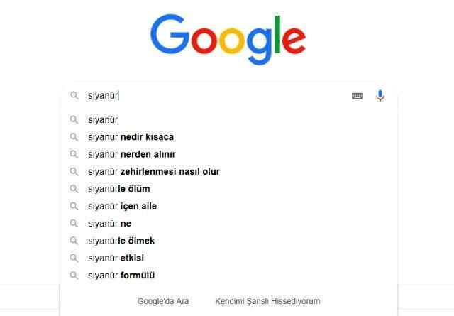 Ölümler peş peşe geliyor! Türkiye'nin Google'daki 'siyanür' aratmaları şoke etti