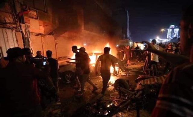 Bağdat'ta Tahrir Meydanı'nda meydana gelen patlamada 4 kişi öldü, 20 kişi yaralandı