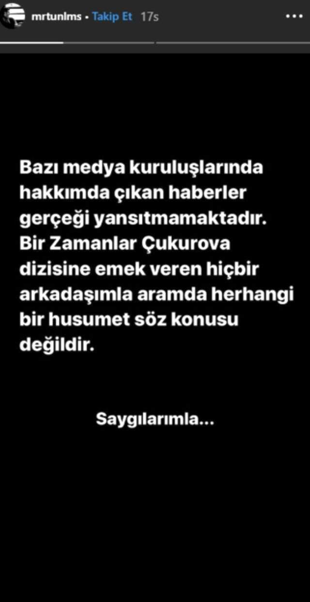 Bir Zamanlar Çukurova'nın başrol oyuncusu Murat Ünalmış, set çalışanına saldırdığı iddialarını yalanladı