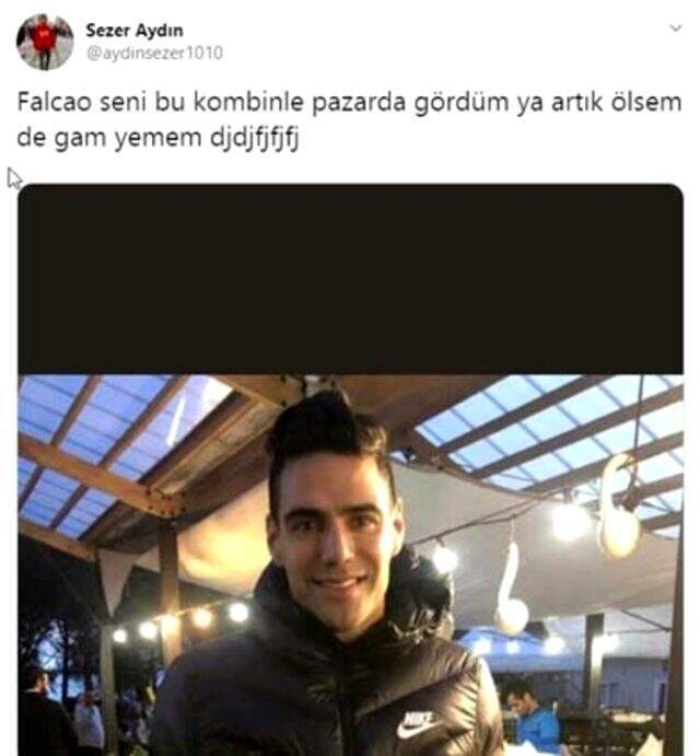 Radamel Falcao'nun semt pazarındaki görüntüsü olay oldu! Radamel Falcao'nun semt pazarındaki görüntüsü olay oldu!