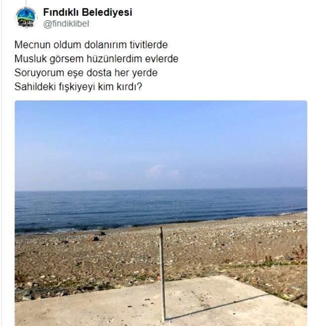 Fındıklı Belediyesi'nden Melih Gökçek'e gönderme: Fışkiyeyi kim kırdı?