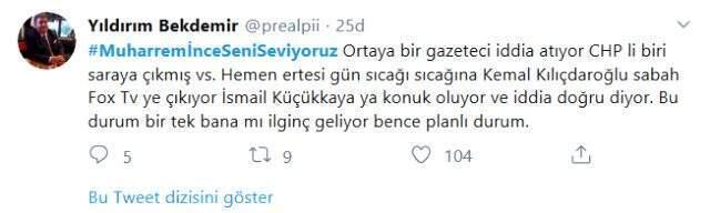 Rahmi Turan'ın açıklaması sonrası Muharrem İnce'ye sosyal medyadan destek yağdı