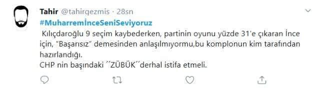 Rahmi Turan'ın açıklaması sonrası Muharrem İnce'ye sosyal medyadan destek yağdı