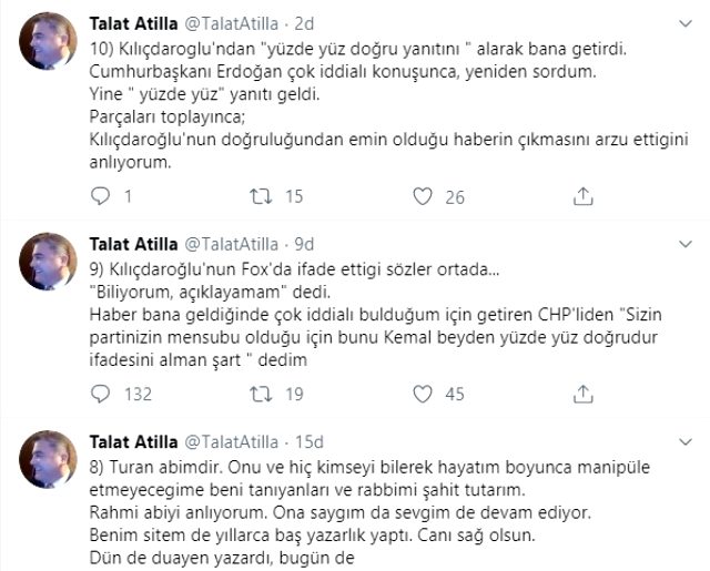 Talat Atilla'dan çok konuşulacak yeni açıklama: Kaynağım Kılıçdaroğlu'ndan yüzde yüz doğru yanıtını aldı