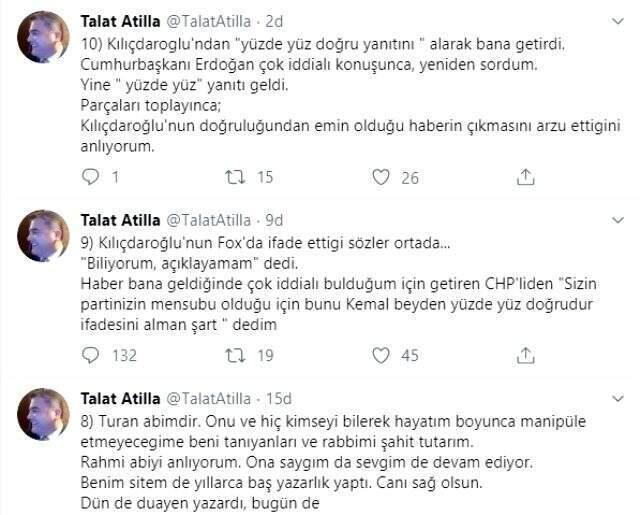 Talat Atilla'dan çok konuşulacak yeni açıklama: Kaynağım Kılıçdaroğlu'ndan yüzde yüz doğru yanıtını aldı