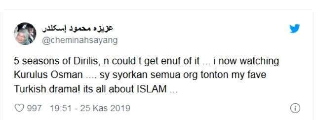 Malezya Kraliçesi Kuruluş Osman dizisine övgü yağdırdı Malezya Kraliçesi, Kuruluş Osman dizisine övgü yağdırdı