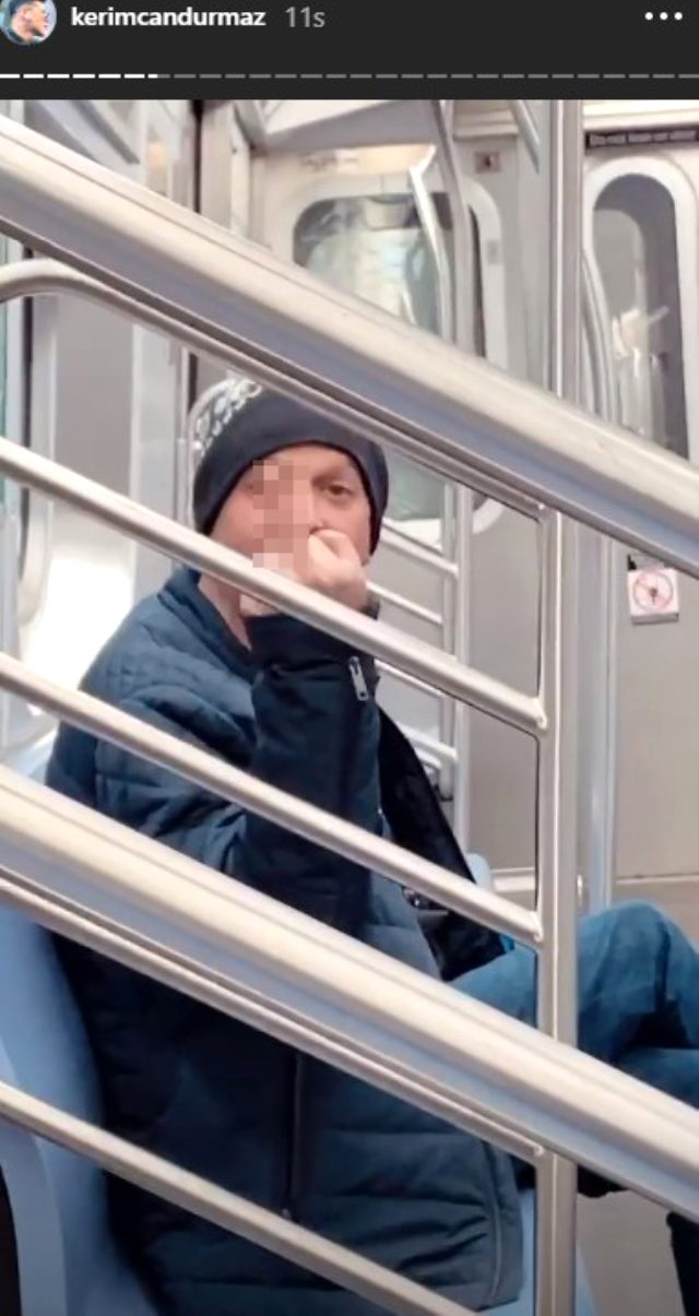 Kerimcan Durmaz, New York metrosunda bir adamla tartıştı