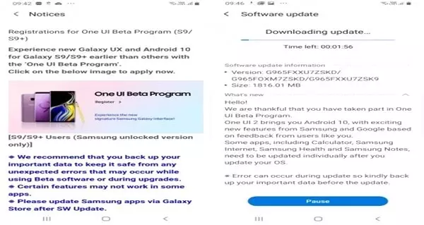 <a class='keyword-sd' href='/samsung-galaxy/' title='Samsung Galaxy'>Samsung Galaxy</a> S9 Serisi ve Galaxy Note 9 İçin Android 10 Beta Güncellemesi Başladı
