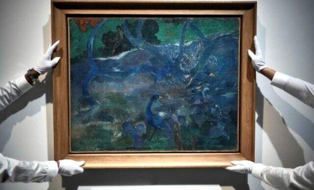Gauguin'in 'Te Bourao II' tablosu 10,5 milyon dolara alıcı buldu Gauguin'in