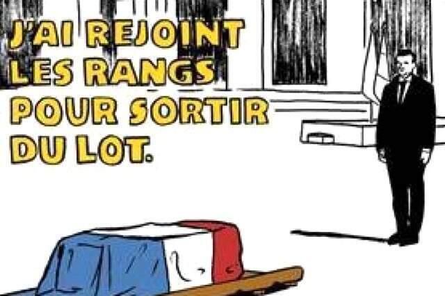 2015 yılında, İslam karşıtı karikatürleri sebebiyle saldırıya uğrayan Fransız mizah dergisi Charlie Hebdo'dan, Fransızları kızdıran karikatür