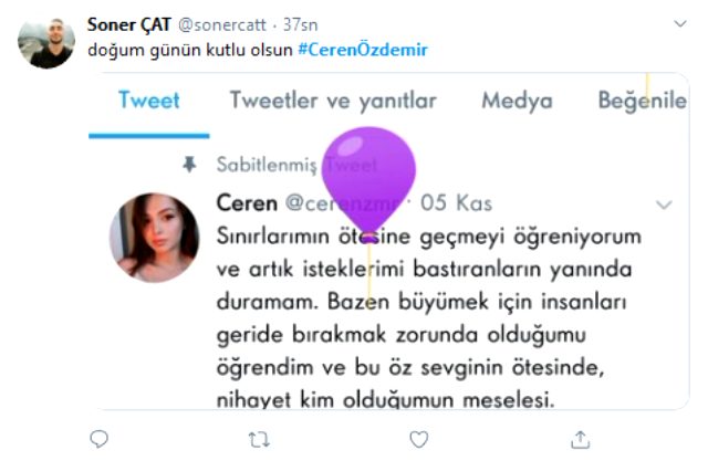 Sosyal medya Ceren Özdemir'in doğum gününü kutluyor: İyi ki doğdun