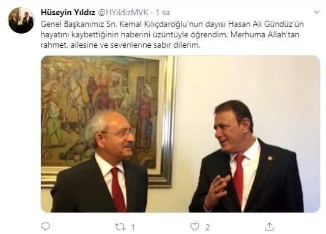 CHP lideri Kemal Kılıçdaroğlu'nun dayısı hayatını kaybetti