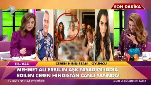 Ceren Hindistan, Mehmet Ali Erbil ile aşk yaşadığı yönündeki iddiaları yalanladı