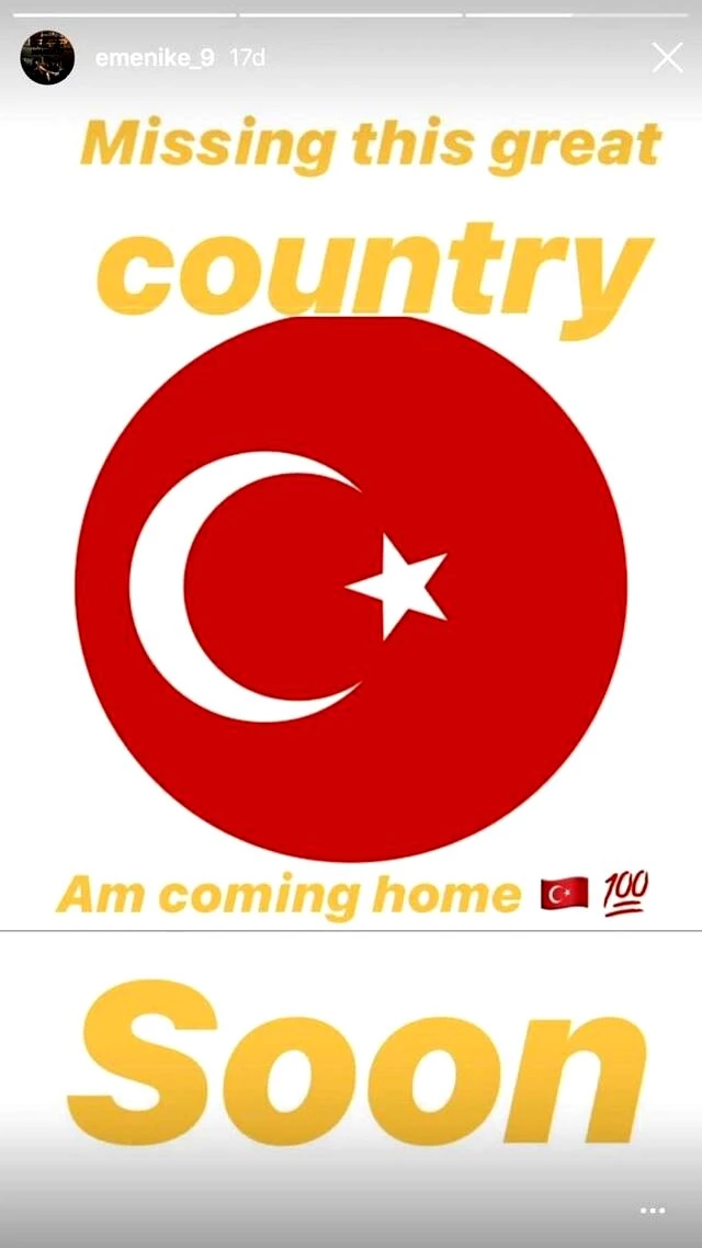 Emenike Türkiye'ye geri döneceğini açıkladı