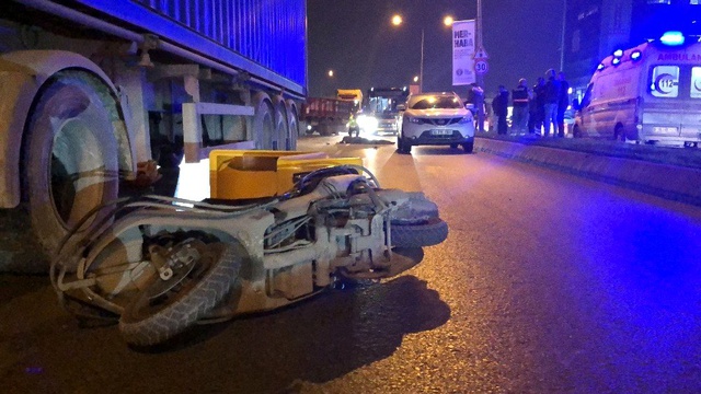 Yeni başladığı motosikletli kurye işi sonu oldu