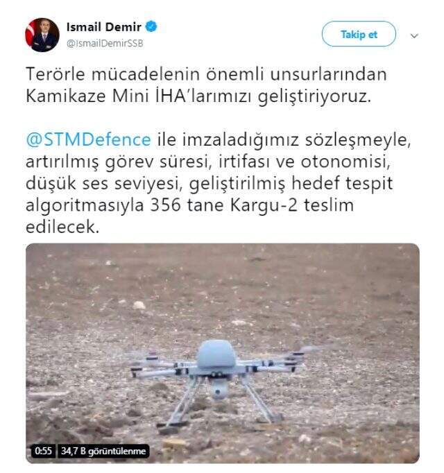 Kamikaze İHA'lar teslim edilecek Kamikaze İHA'lar teslim edilecek