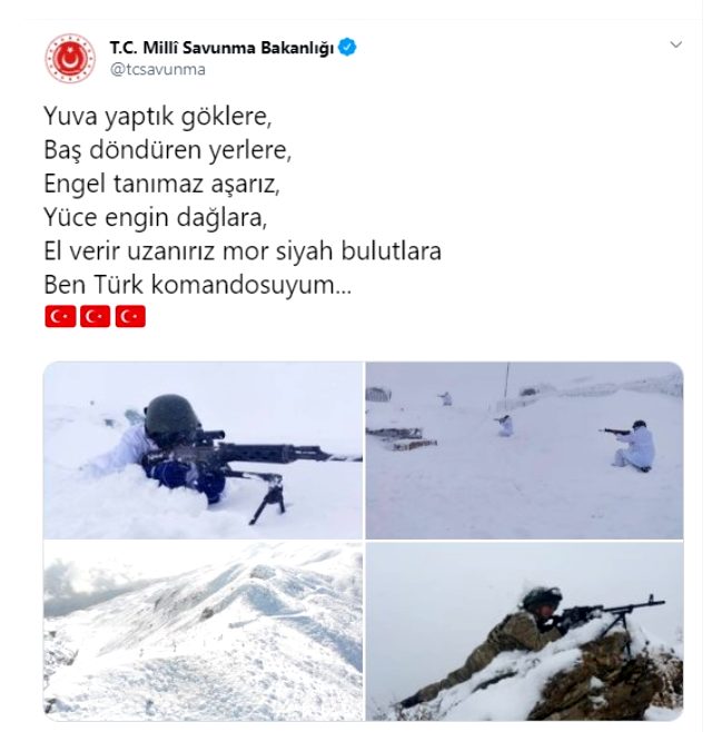 Komandolar dağlarda teröristlerin izini sürüyor