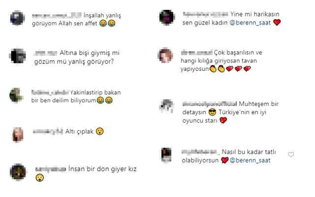 Beren Saat'in yere yatarak verdiği poz takipçilerini ikiye böldü