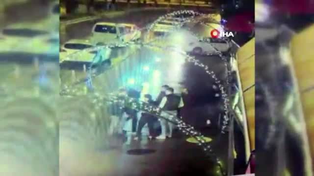 Silahlı bıçaklı kavga kamerada