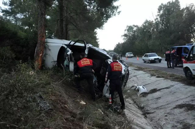 Kontrolden çıkarak 200 metre sürüklenen lüks otomobilde araç sürücüsü kurtuldu, 2 kişi hayatını kaybetti