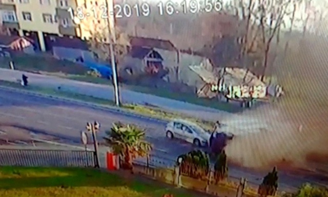 Samsun'da 2 öğrencinin öldüğü feci kaza güvenlik kamerasına yansıdı