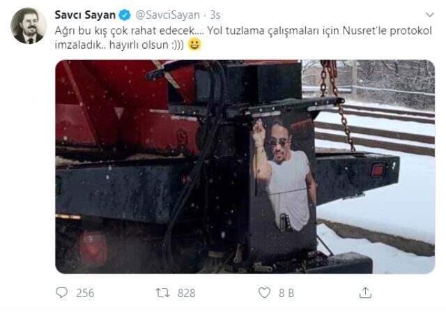 Savcı Sayan'ın Twitter'dan paylaştığı 