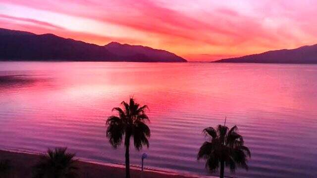 Marmaris'te gün doğumu güzelliği objektiflere yansıdı Marmaris'te gün doğumu güzelliği objektiflere yansıdı