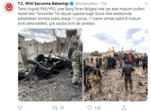 Son dakika: Terör örgütü YPG, Tel Abyad'da sivilleri hedef aldı: 8 ölü, çok sayıda yaralı var