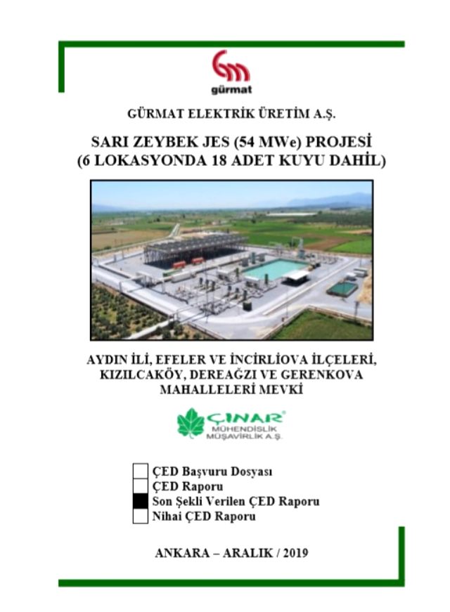 Aydın'da jeotermal santral için verilen ÇED raporuna tepki