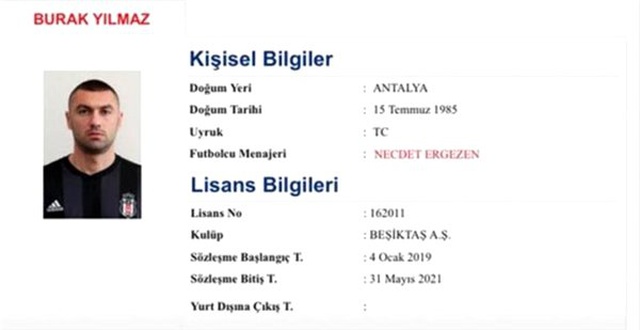 Beşiktaş Burak Yılmaz'ın sözleşmesini uzattı