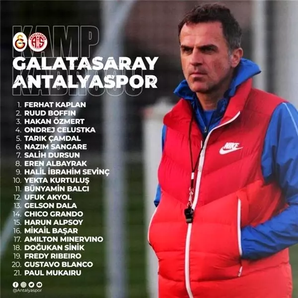 Galatasaray öncesi Antalyaspor'da 7 eksik