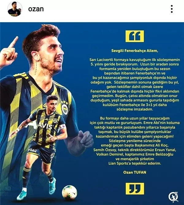 Ozan Tufan 3+1 yıllığına Fenerbahçe'de