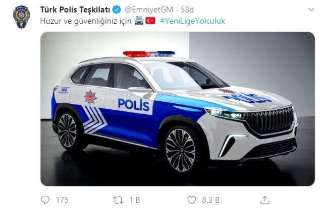Yerli otomobile Emniyet'te kayıtsız kalmadı: Kulanmayı sabırsızlıkla bekliyoruz Emniyet'ten dikkat çeken yerli otomobil paylaşımı: Kullanmayı sabırsızlıkla bekliyoruz