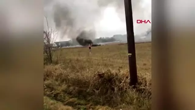 Amerika'da uçak otoparka düştü, 5 kişi hayatını kaybetti 3 kişi yaralandı